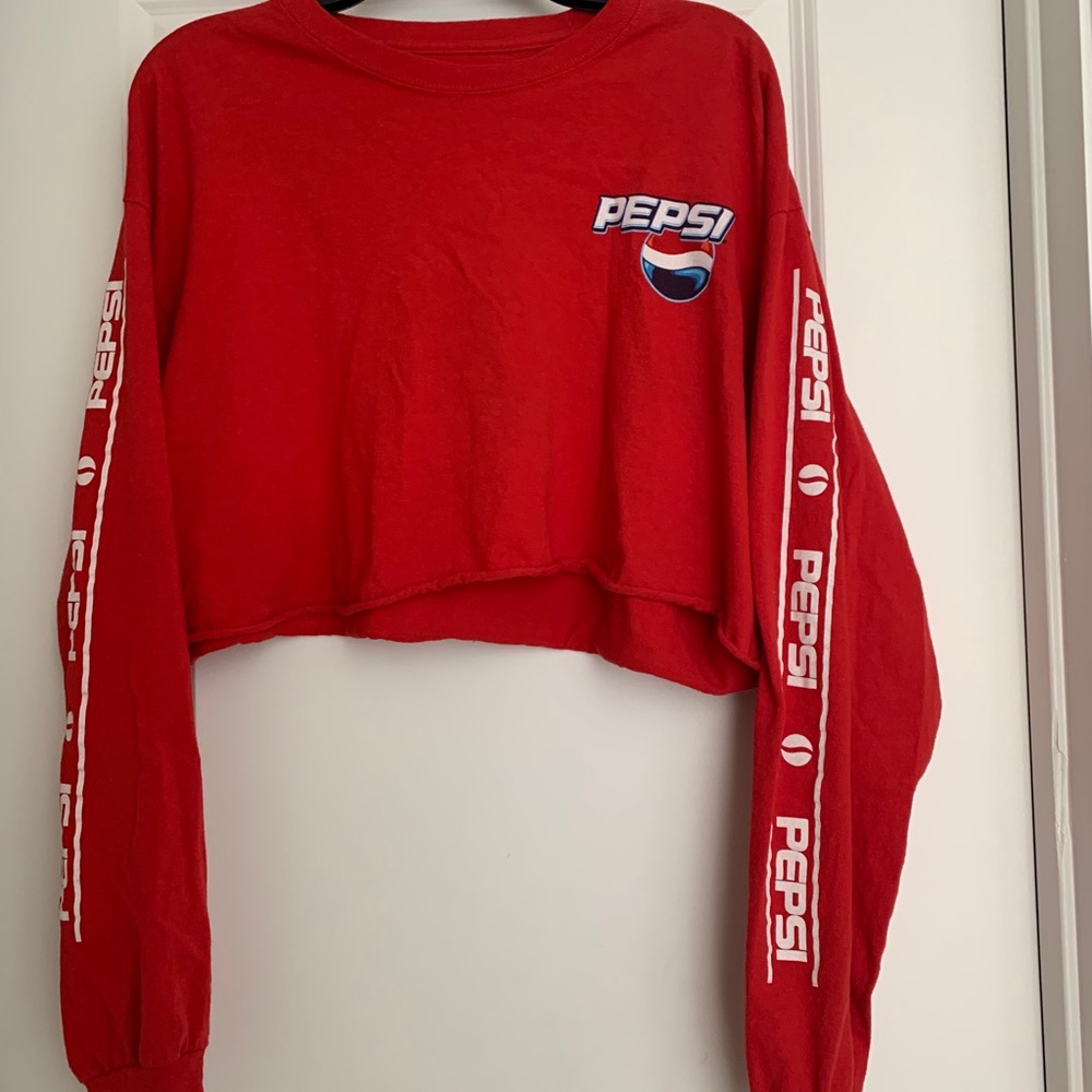 pepsi cola red crop top